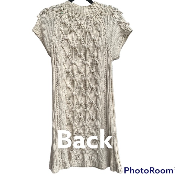 525 America Beige Tan Khaki Sweater Dress Size Small - Picture 4 of 5